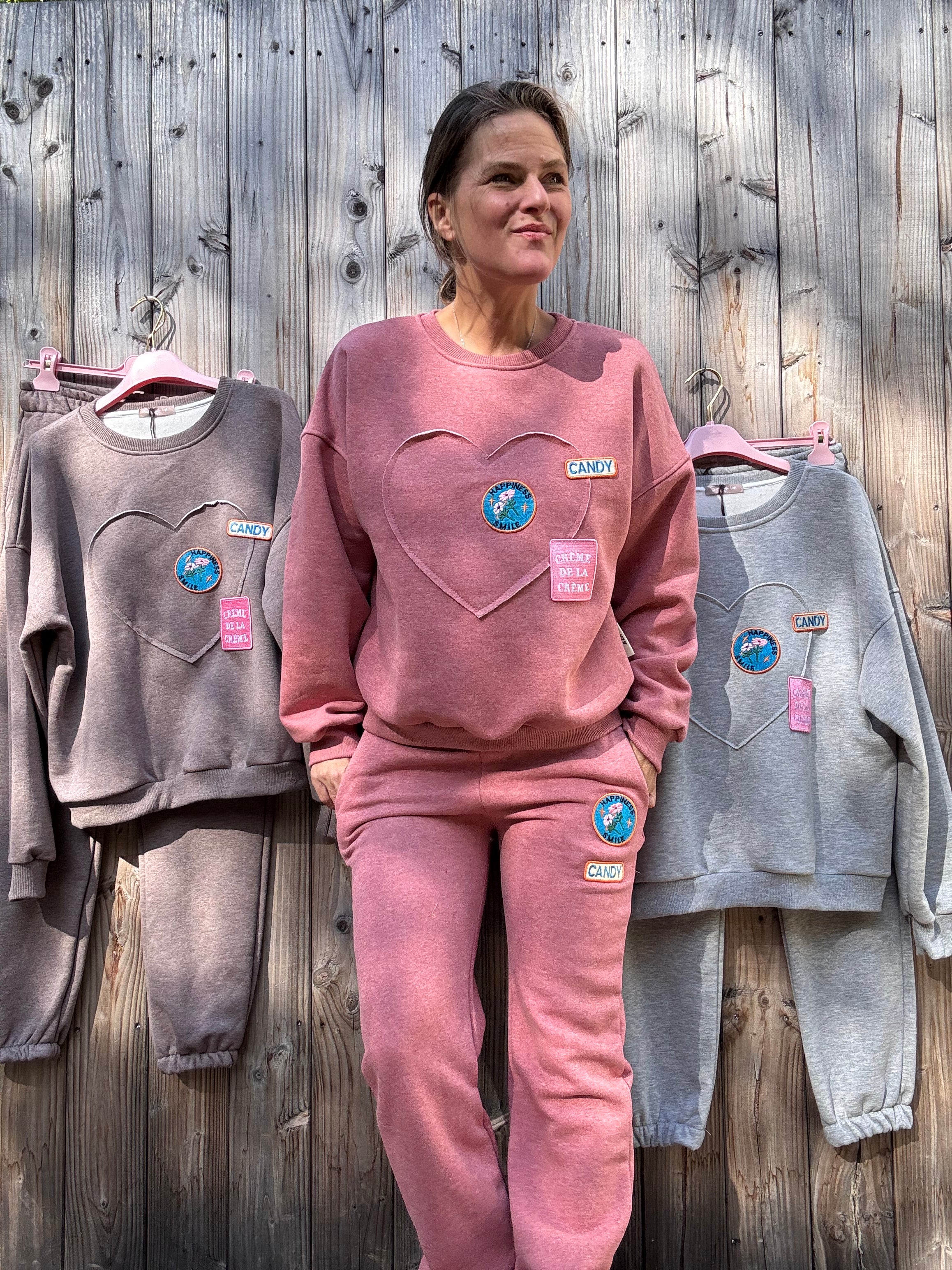 Statement Jogginganzug Jogger & Sweatshirt zweiteiler small