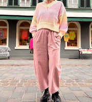 Hose fashion stripe wide leg, 3 Farben