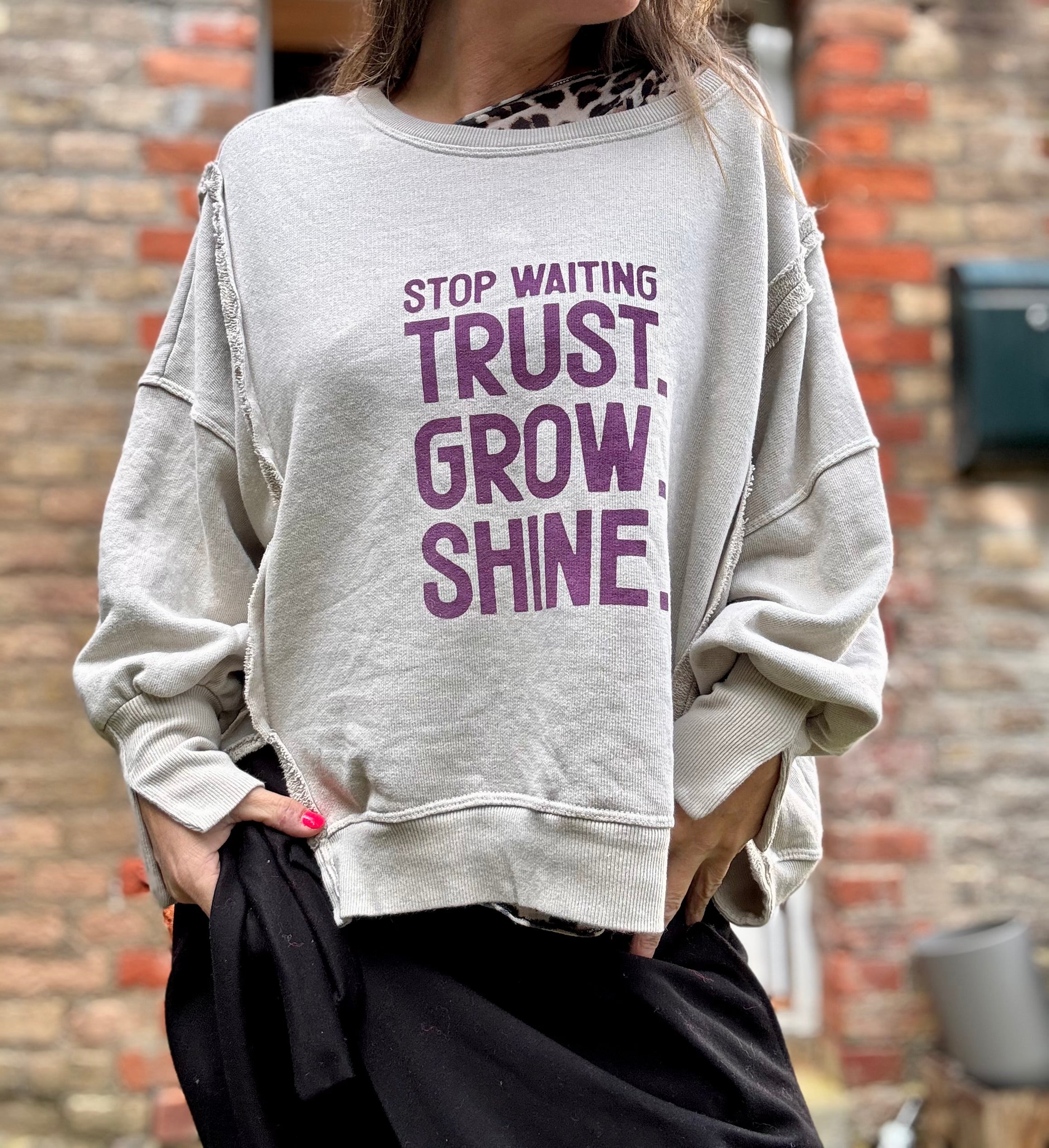 Lieblings Sweatshirt trust grow shine