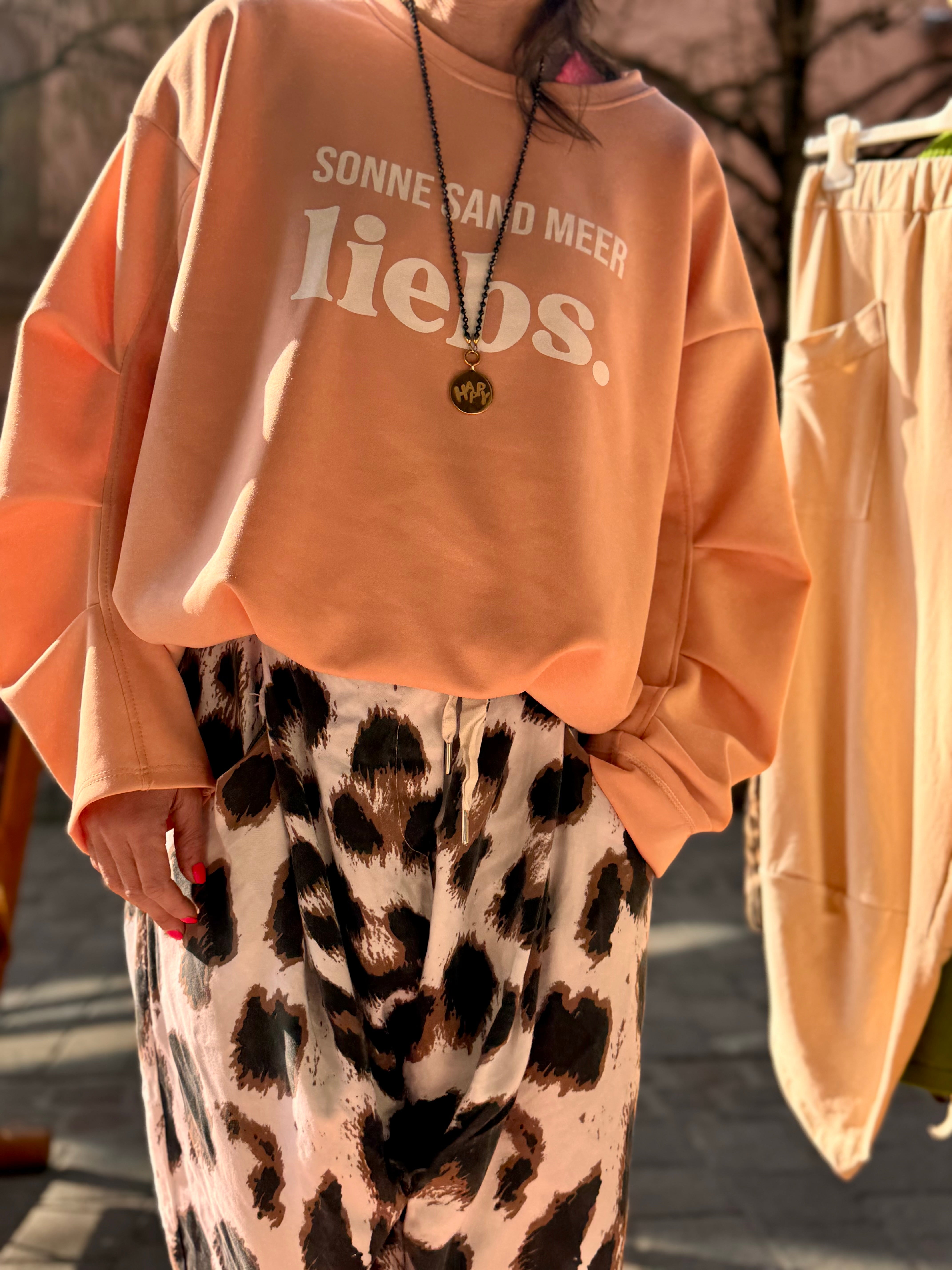 Wundervolles Crop Shirt Sonne Sand Meer liebs