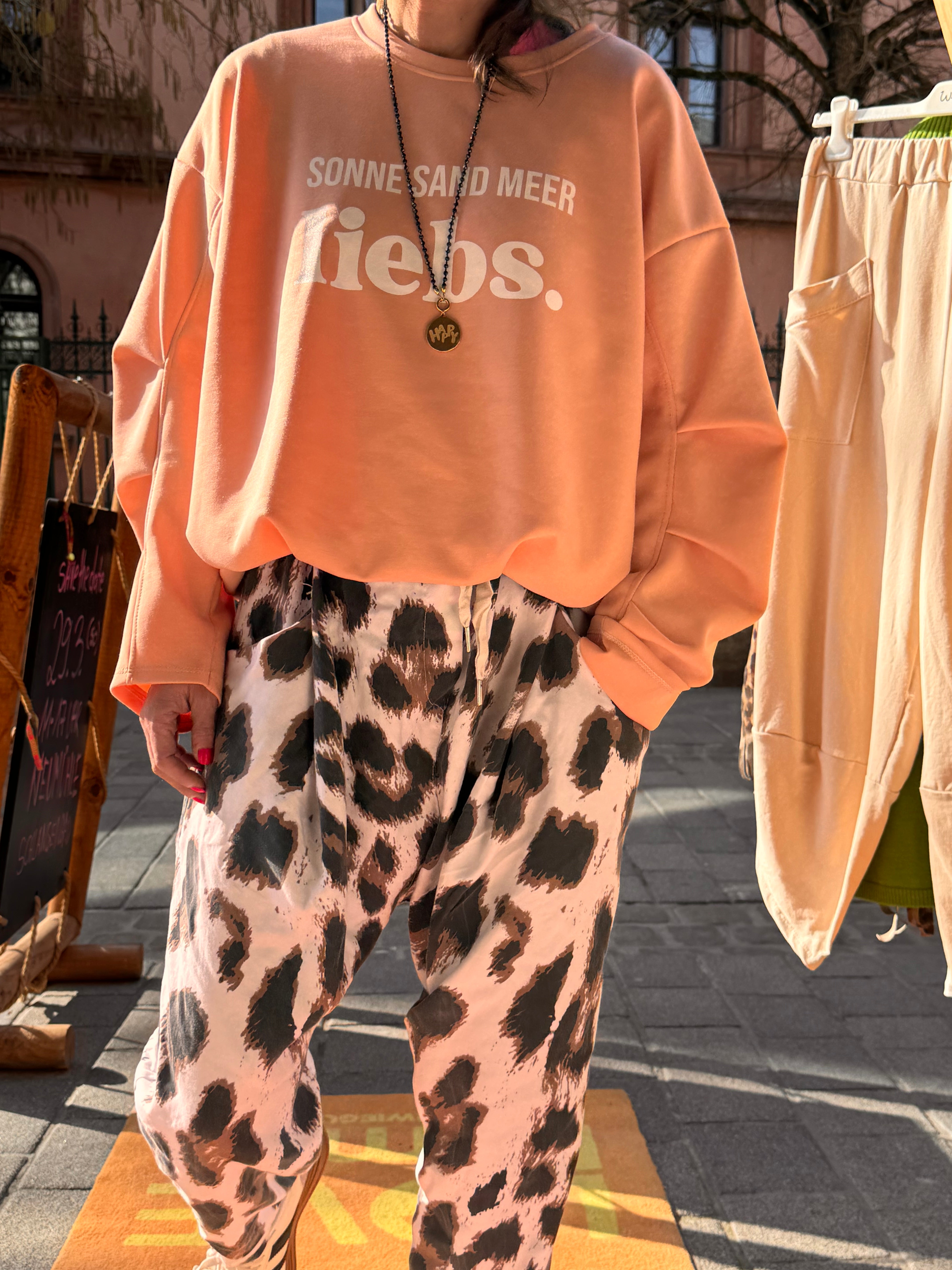 Wundervolles Crop Shirt Sonne Sand Meer liebs