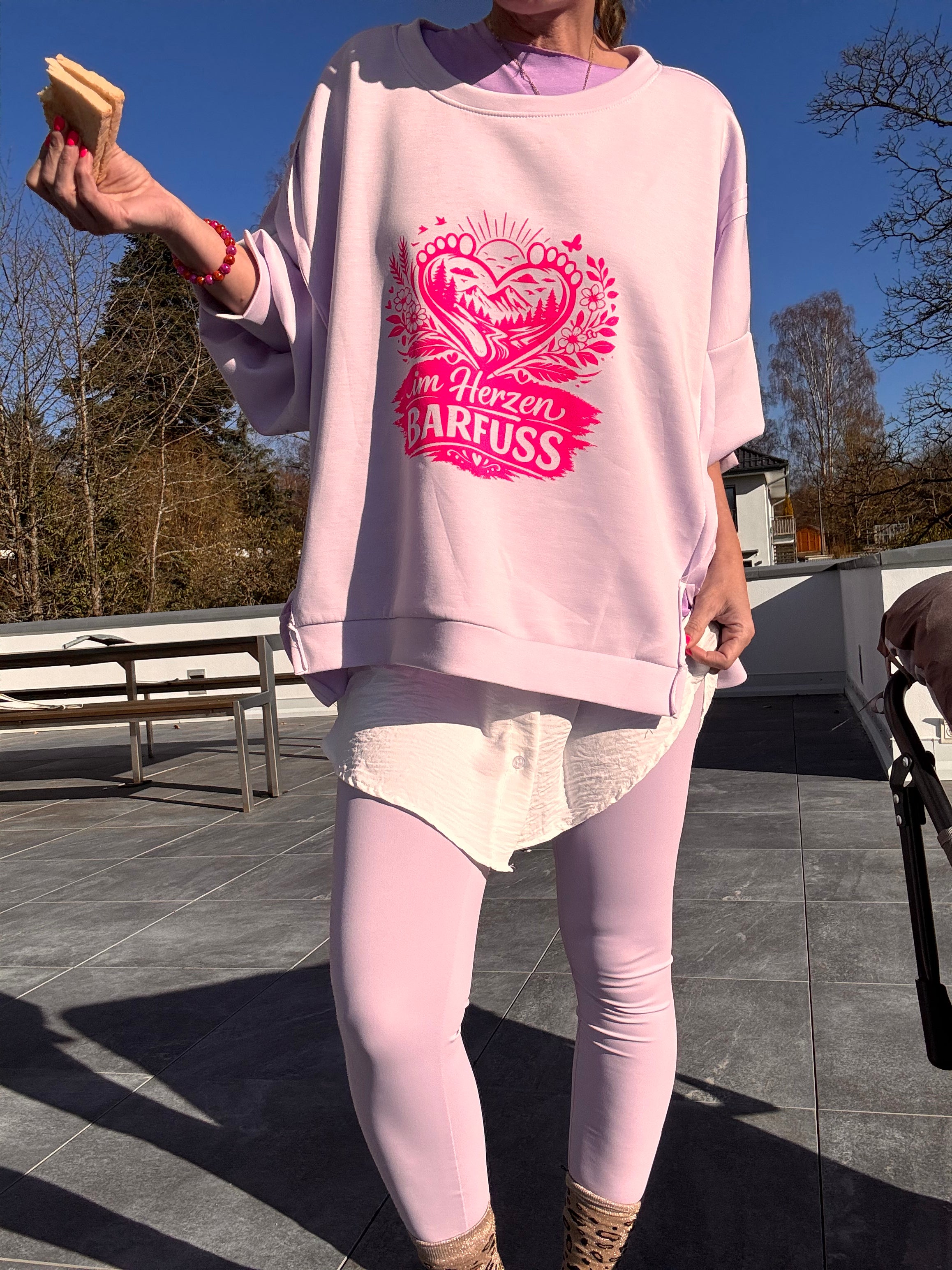 Bauch weg Leggings purple oder rosa