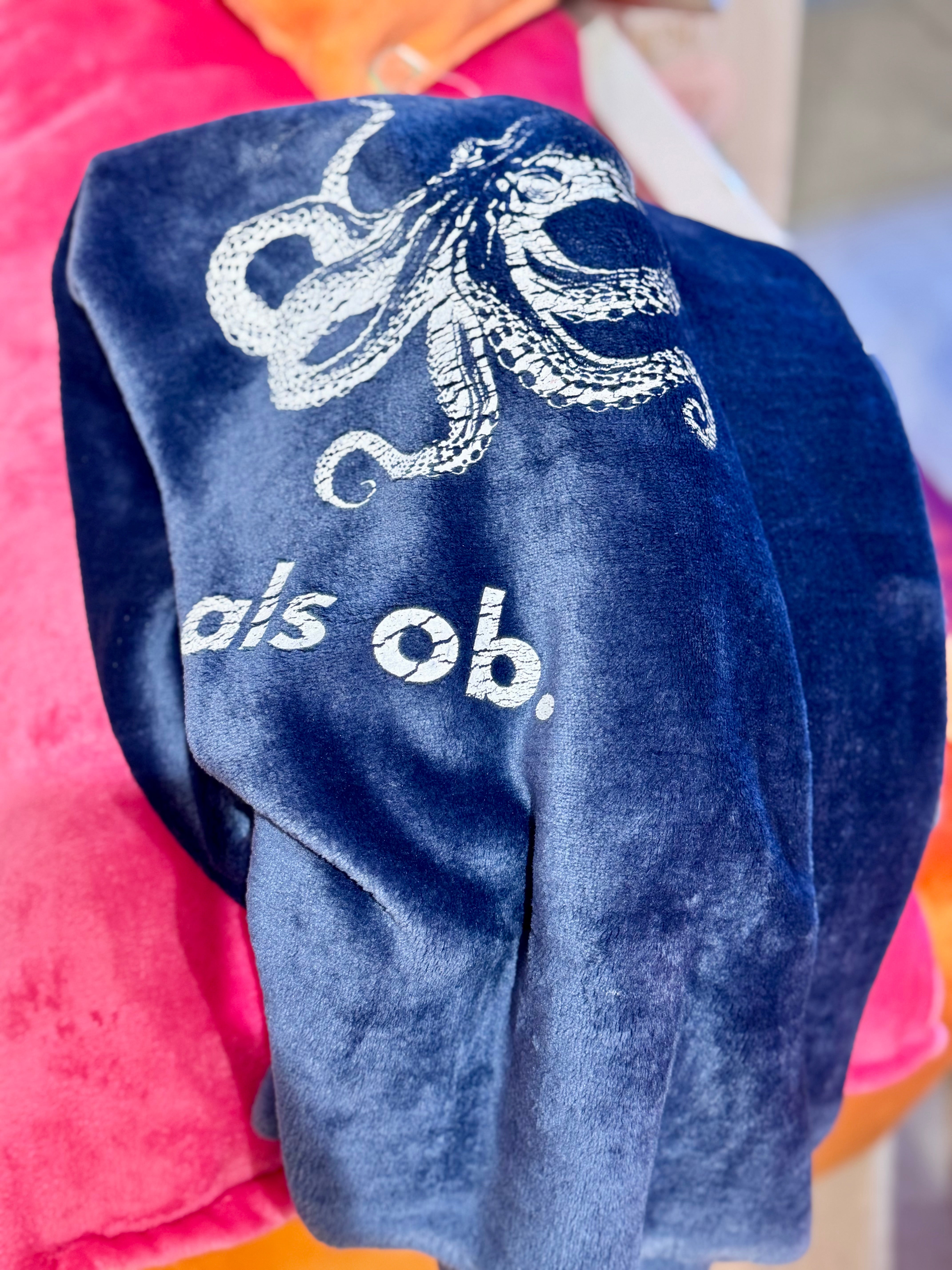 Große Kuscheldecke Oktopus als ob.