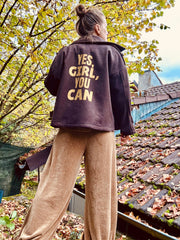 Wolljacke Jacke yes girl you can