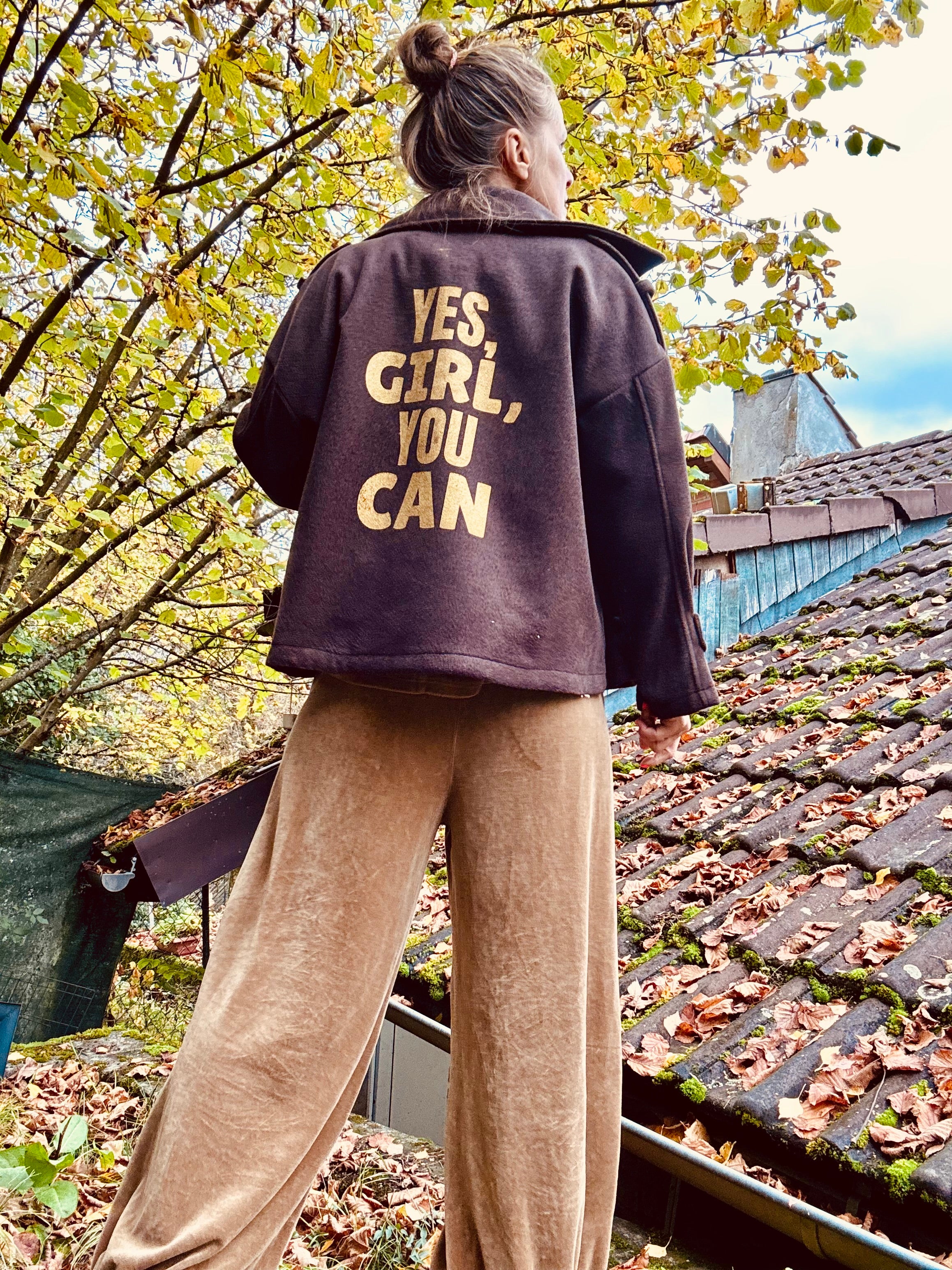 Wolljacke Jacke yes girl you can