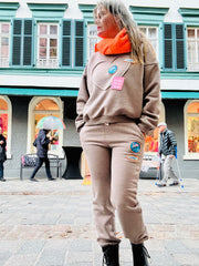 Statement Jogginganzug Jogger & Sweatshirt zweiteiler small