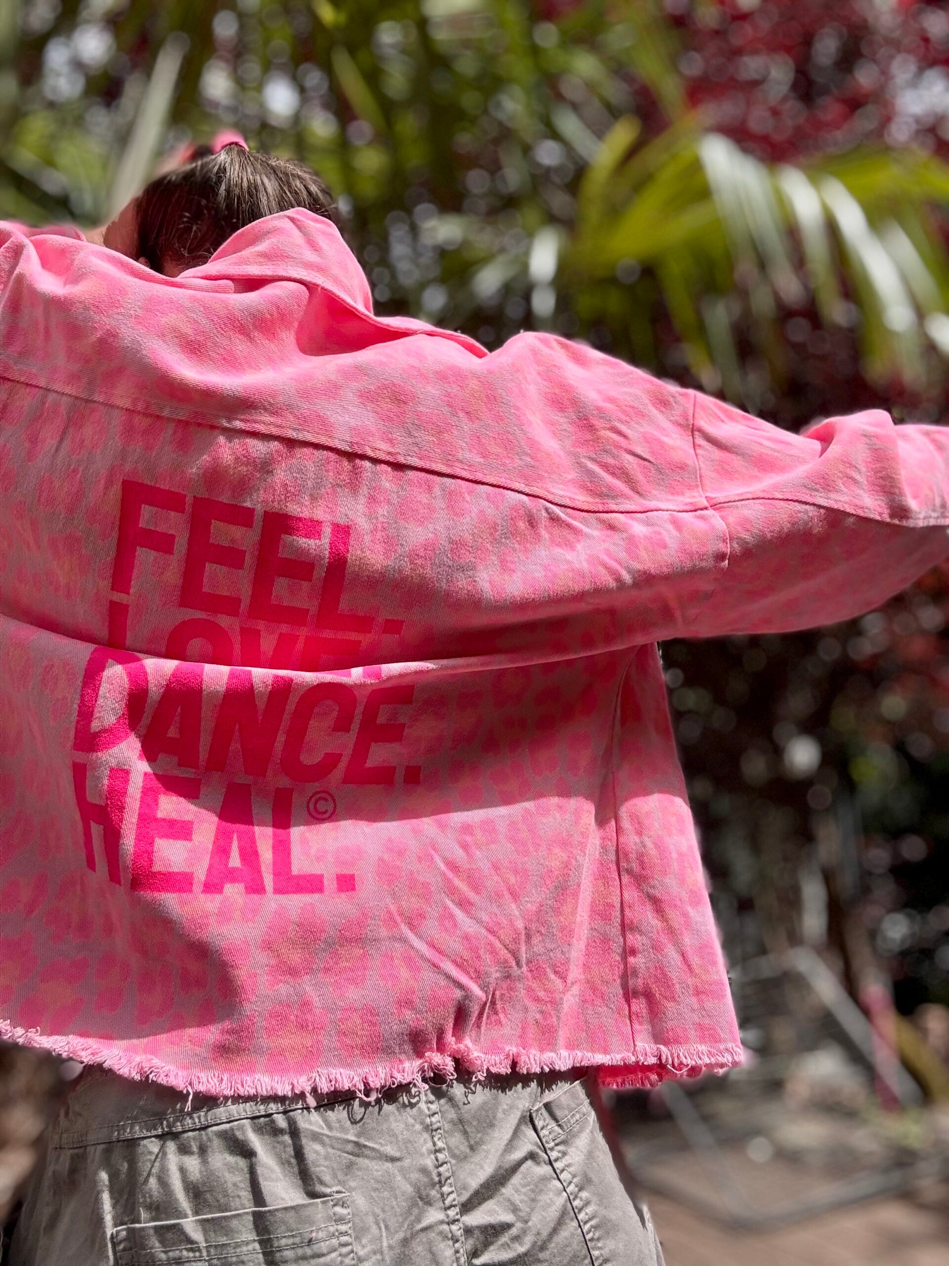 Jeansjacke FEEL LOVE DANCE HEAL