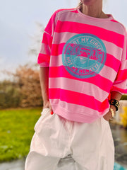 Streifen neon shirt not my circus, not my monkeys