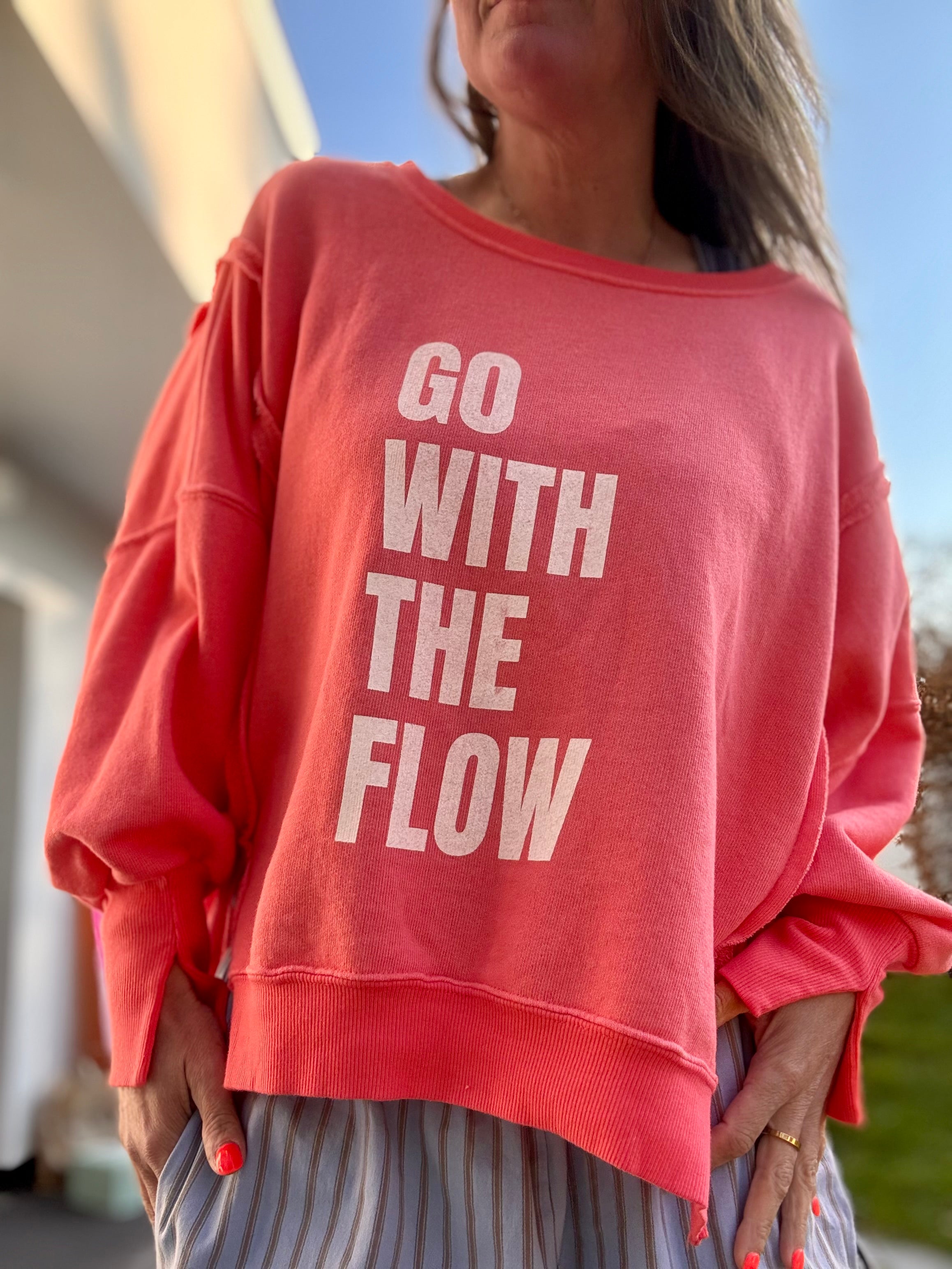 Lieblings Sweatshirt GO WITH THE FLOW