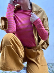 Cashmere top Streifen
