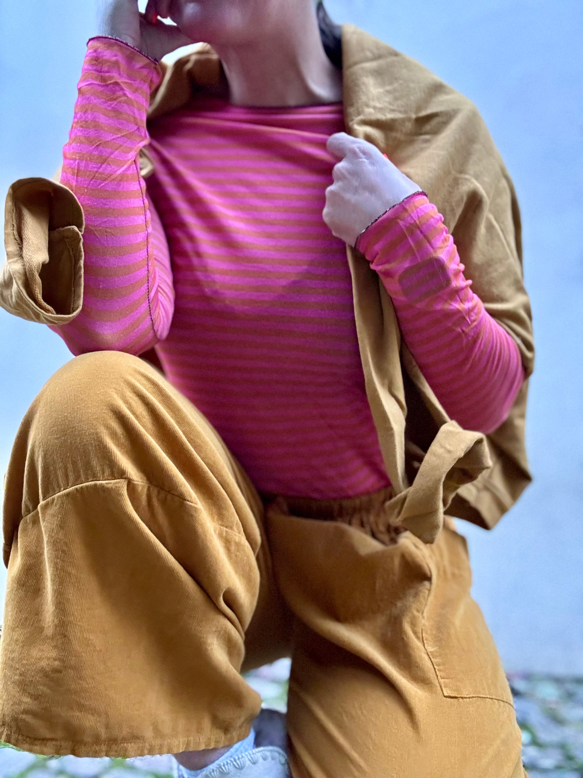 Cashmere top Streifen