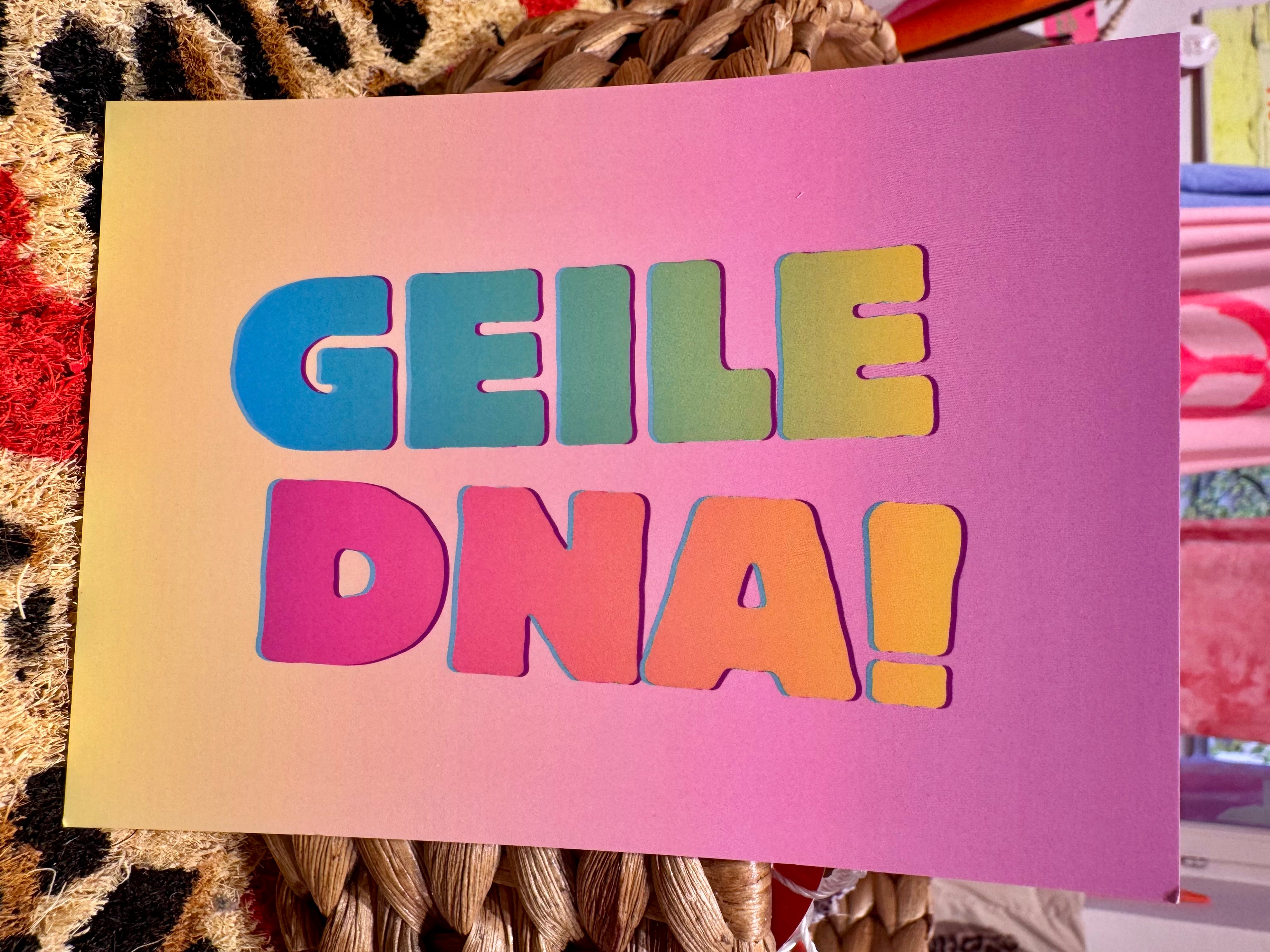 Postkarte GEILE DNA