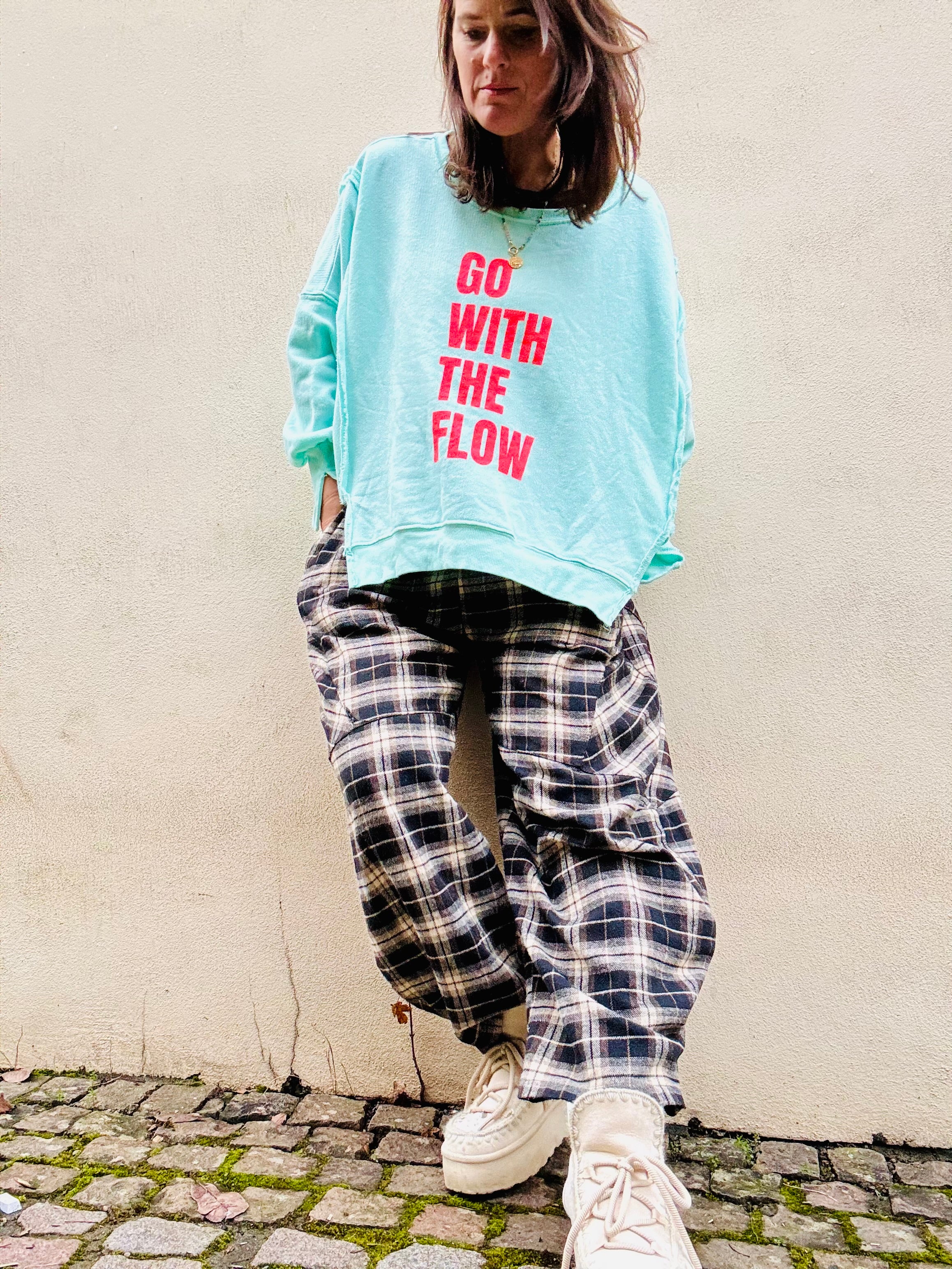 Lieblings Sweatshirt GO WITH THE FLOW