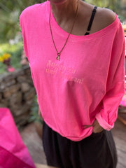 Lieblingsshirt Neon GO WITH THE FLOW